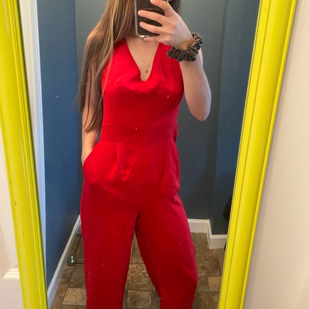 Red jumpsuit - Picture 4 of 8